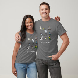 Vogelwaarnemerslijst T-shirt
