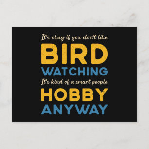 Vogelwaarneming Bird kijken Hobby Anyway Watcher Briefkaart