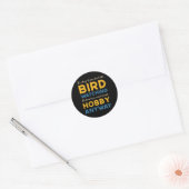 Vogelwaarneming Bird kijken Hobby Anyway Watcher Ronde Sticker (Envelop)