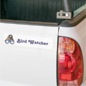 Vogelwachter die je ziet waterverf Humor Bumpersticker (Op Truck)