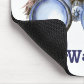 Vogelwachter die je ziet waterverf Humor Muismat (Hoek)