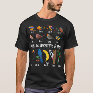 Vogelwachter hoe je een unieke vogel kunt identifi t-shirt