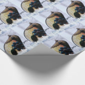 Vogelwachttijd voor de lente cadeaupapier (Hoek)