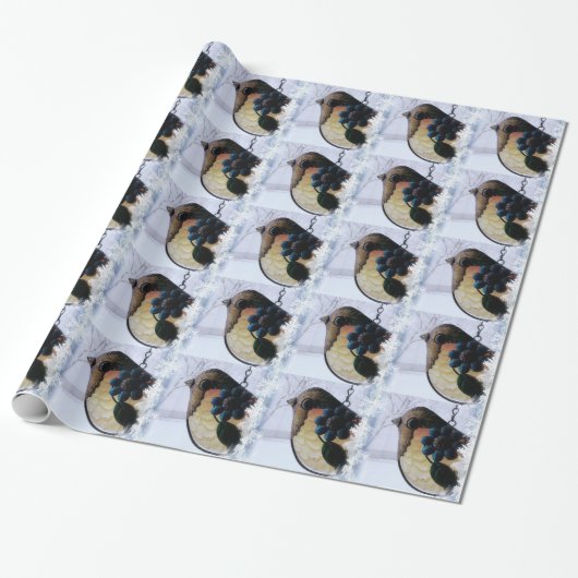 Vogelwachttijd voor de lente cadeaupapier (Uitgerold)