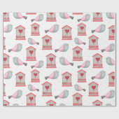 Vogelwandelpapier Cadeaupapier (Vlak)