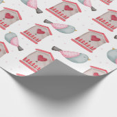 Vogelwandelpapier Cadeaupapier (Hoek)