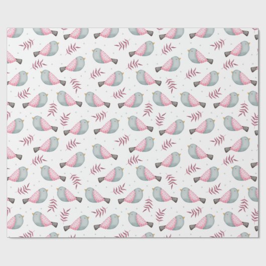 Vogelwandelpapier Cadeaupapier (Vlak)