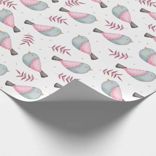 Vogelwandelpapier Cadeaupapier (Hoek)