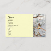 Vogelwas in het Visitekaartje van winterdieren (Voorkant)