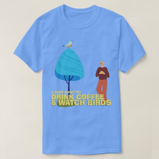 Vogelwateren en koffie 1 t-shirt (Design voorkant)