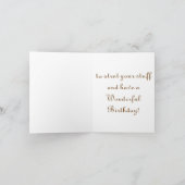  vogelWenskaart op de geboorte Kaart (Binnen)