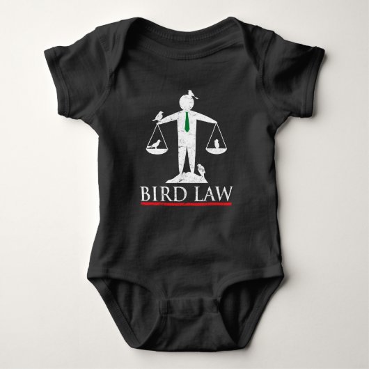 Vogelwet - advocaat Gift Law Student Attorney Gift Romper (Voorkant)