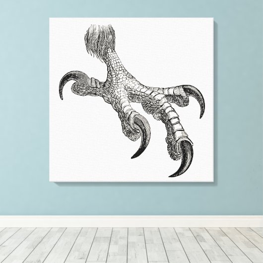  Vogelwetten met speciale aandacht voor Eagle Claw Canvas Afdruk (Insitu (Houten vloer))