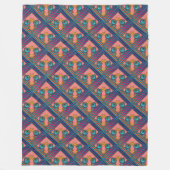 Vogelwezens kruisen snavels fleece deken (Voorkant)