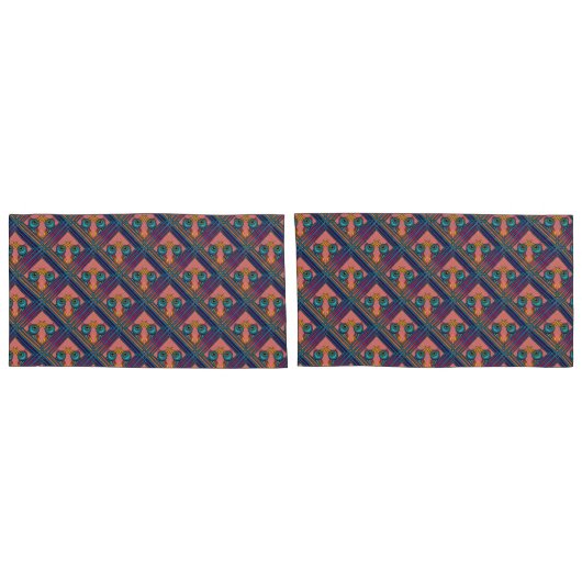 Vogelwezens kruisen snavels kussensloop (Achterkant-Set)