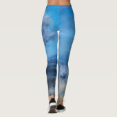 Vogelwolken Herfst Hemel Ornitholoog Leggings (Achterkant)