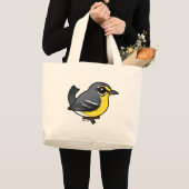Vogelwortel van Adelaide Warbler Grote Tote Bag (Voorkant (product))