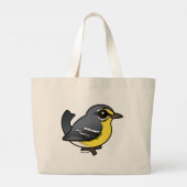 Vogelwortel van Adelaide Warbler Grote Tote Bag (Achterkant)