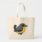 Vogelwortel van Adelaide Warbler Grote Tote Bag (Voorkant)