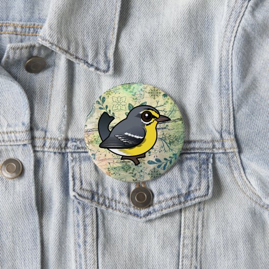 Vogelwortel van Adelaide Warbler Ronde Button 7,6 Cm (In situ)