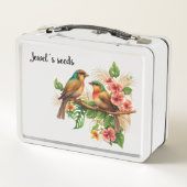 Vogelzaadcontainer Metaal Lunchbox (Achterkant)