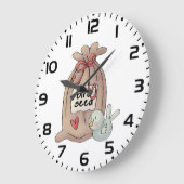 Vogelzaadzak met boog en hart grote klok (Hoek)