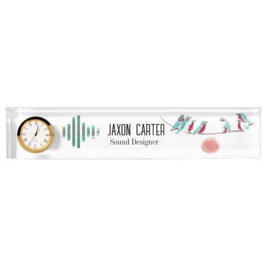 Vogelzang Desk Naambord (Voorkant)