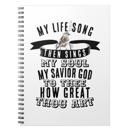 Vogelzang Hoe groot zijt Gij Christelijk Hymne Notitieboek (Voorkant)