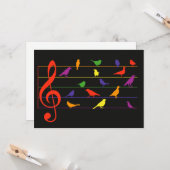 Vogelzang, kleurrijk ontwerp kaart (Voorkant / Achterkant in situ)