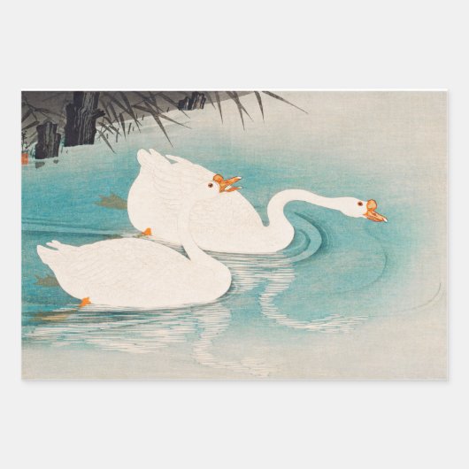  vogelzwaluw inpakpapier vel (Voorkant)