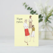 Vogue 1960, Vogue 1960's Briefkaart (Staand voorkant)