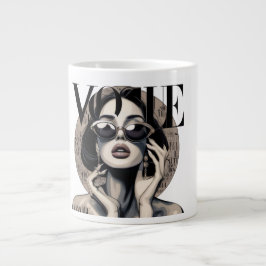 Vogue Fashion Girl koffiemok | Luxe esthetiek M Grote Koffiekop