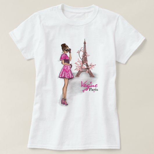Vogue Paris Style T-shirt (Design voorkant)