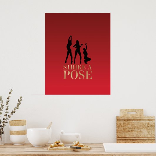 Vogue Strike a Pose - DIY - Poster (Keuken)