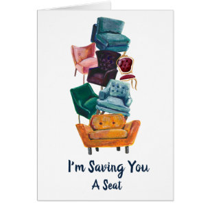 Vogue & Trendy Stacked Chairs Illustratie