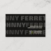 Vogue viii visitekaartje (Achterkant)