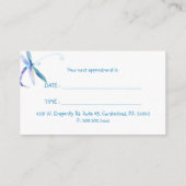 Voguish Dragonfly Massage + Spa Afspraakkaart Afsprakenkaartje (Achterkant)