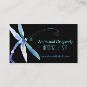 Voguish Dragonfly Massage + Spa Afspraakkaart Afsprakenkaartje