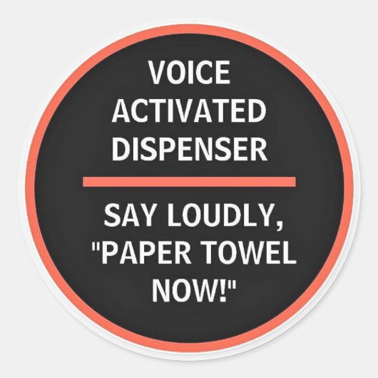 Voice Activated Paper Towel Sticker Prank (Voorkant)