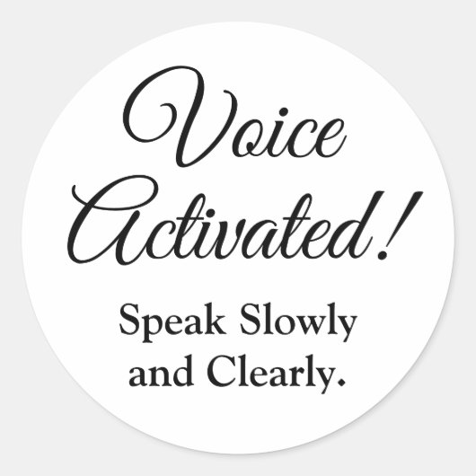 Voice Activated Prank Joke Humor Stickers (Voorkant)
