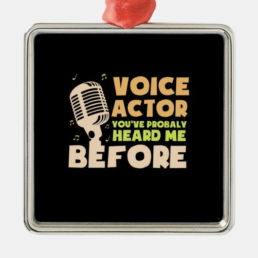 Voice Actor Metalen Ornament (Voorkant)