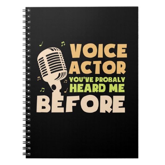 Voice Actor Notitieboek (Voorkant)