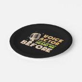 Voice Actor Papieren Bordje (Gekanteld)