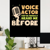 Voice Actor Poster (Thuiskantoor)