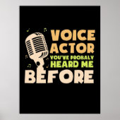 Voice Actor Poster (Voorkant)