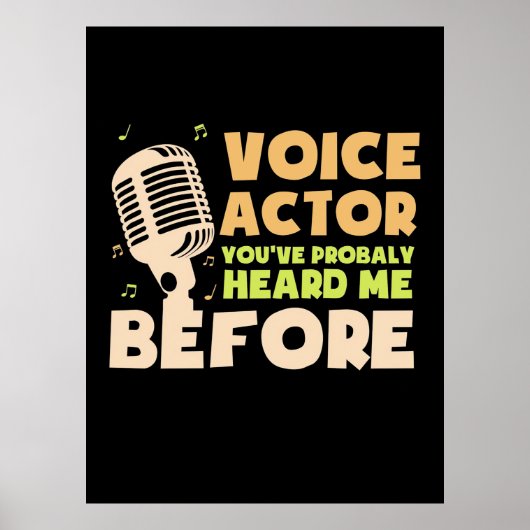 Voice Actor Poster (Voorkant)