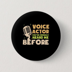 Voice Actor Ronde Button 5,7 Cm