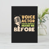 Voice Actor Save The Date (Staand voorkant)