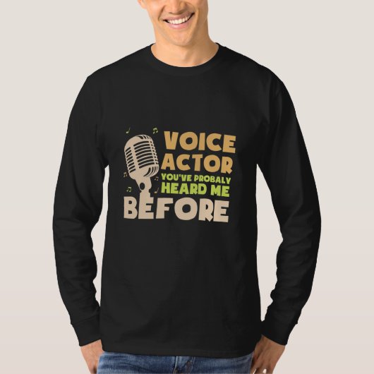 Voice Actor T-shirt (Voorkant)