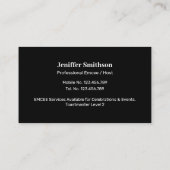 Voice Actor, Voice over, EMC-host Visitekaartje (Achterkant)